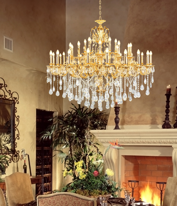 루카 35등 대형샹들리에 골드샹들리에